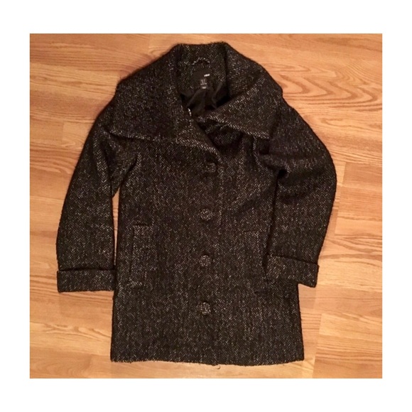 H&M Herringbone Tweed Coat - Picture 4 of 12